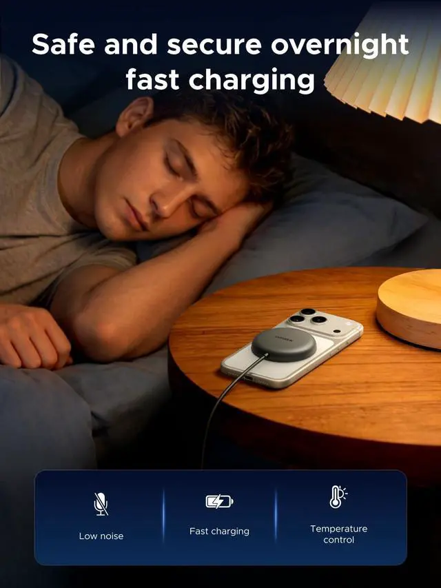 Alt view image 5 of 7 - Qi2.2 25W MagSafe-Compatible Wireless Charging Pad