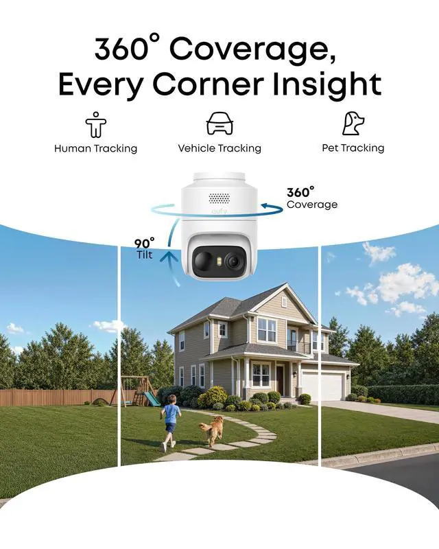 Alt view image 2 of 7 - eufyCam C37, Solar Cameras Wireless Outdoor,2K Resolution
