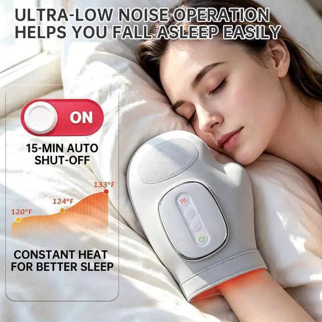 Alt view image 3 of 7 - Hand Massager with Heat and Compression for Arthritis and Carpal Tunnel
