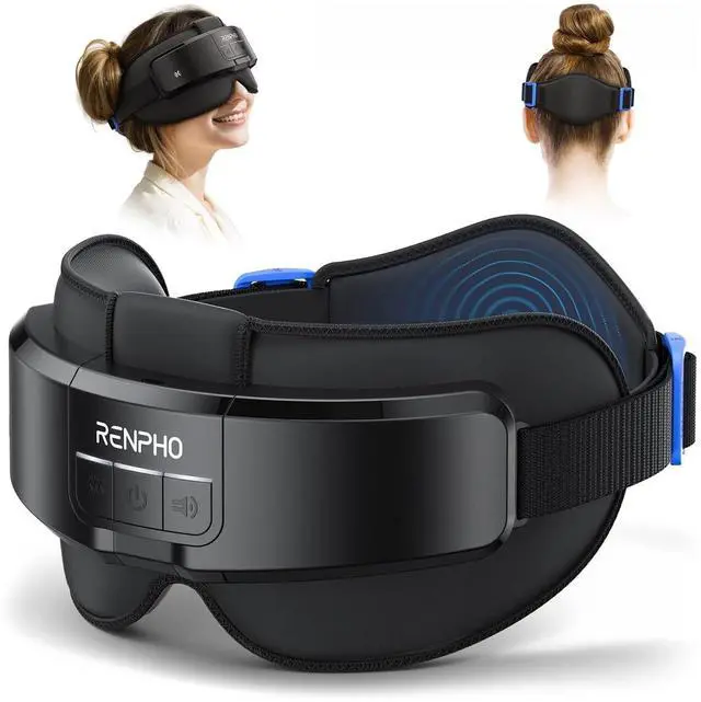 Main image of Eyeris Masc Head and Eye Massager, Electric Heated Eye Mask