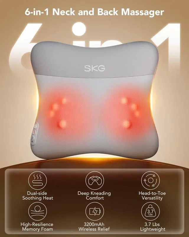 Alt view image 2 of 7 - VS500 Cordless Back Massager for Stress Relief Deep Tissue