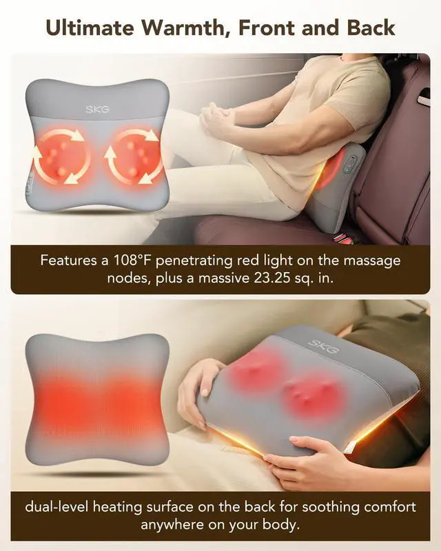 Alt view image 5 of 7 - VS500 Cordless Back Massager for Stress Relief Deep Tissue