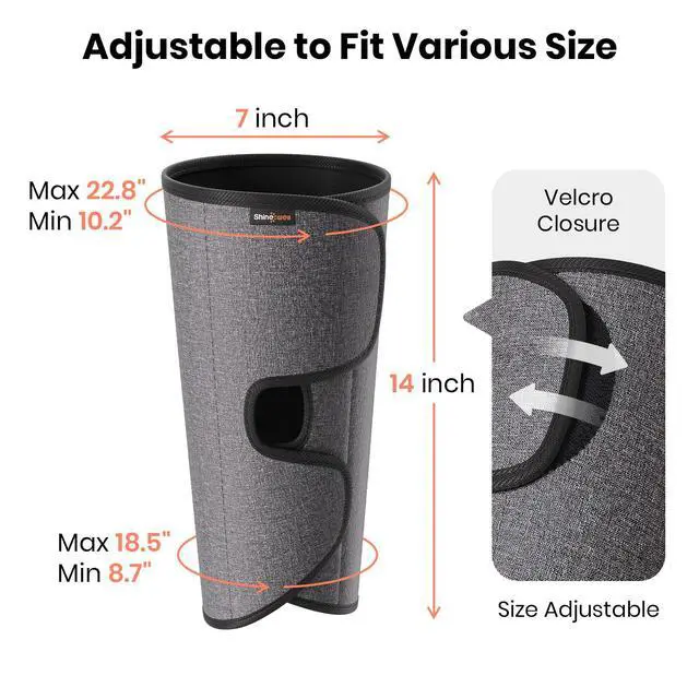 Alt view image 2 of 7 - Leg Compression Massager for Circulation and Pain Relief Fsa, Air Compression Calf Massager with 3 Modes 3 Intensities 2 Timing, for Restless Legs Syndrome Relief, Wellness Gift for Mom Dad