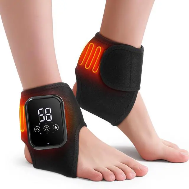 Main image of 2PCS Foot Massager for Neuropathy, 3-in-1 Cordless Foot and Ankle Massager for Heel, Arch & Ankle Relief, 2000mAh Rechargeable, Black