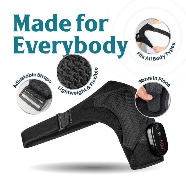 Alt view image 6 of 7 - ShoulderRestore 2-in-1 Shoulder Heating Pad with Rechargeable Massager