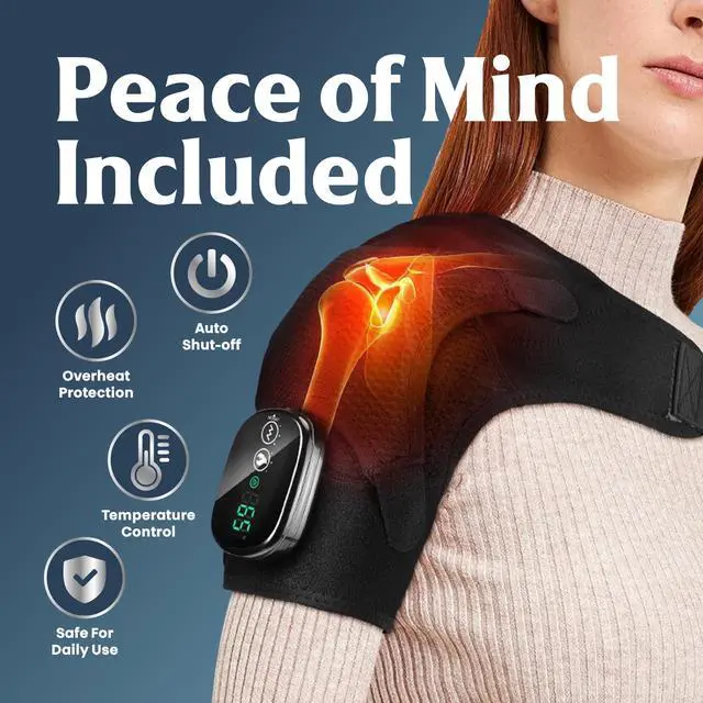 Alt view image 7 of 7 - ShoulderRestore 2-in-1 Shoulder Heating Pad with Rechargeable Massager