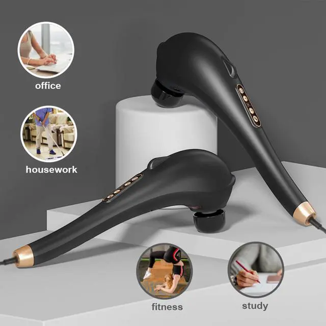 Alt view image 6 of 6 - Back Massager, Deep Tissue Massager, Massage Machine for Pain Relief, Hand Held Massage Tool, Electric Percussion Body Relax Machine, Handheld Relaxation Tool
