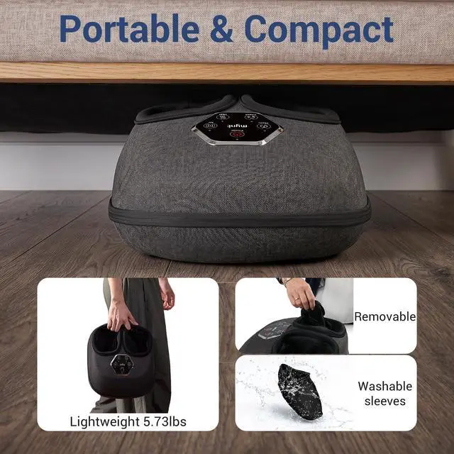 Alt view image 7 of 7 - Shiatsu Foot Massager with Heat & Deep Kneading, Gift for Dad Mom