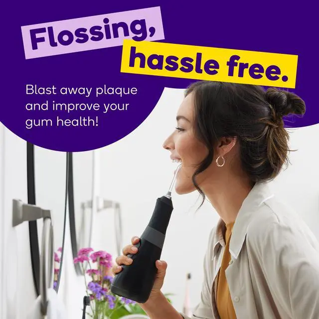 Alt view image 2 of 6 - Electric Water Flosser for Teeth Cleaning (3 Modes/Black)