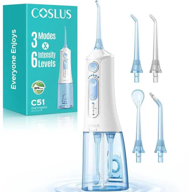 Main image of ADA Accepted C51 Water Dental Flosser for Teeth, 3 Modes 6 Pressure