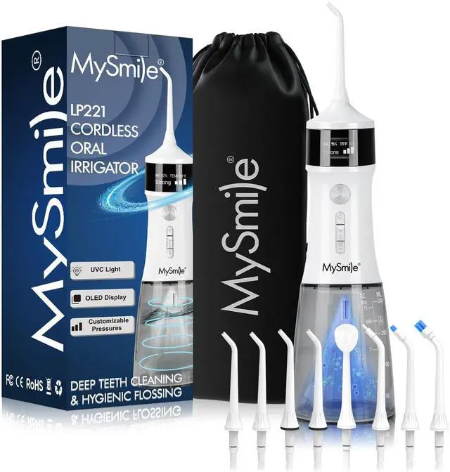 Main image of LP221 Cordless Water Flossers for Teeth w/UVC Light & OLED Display