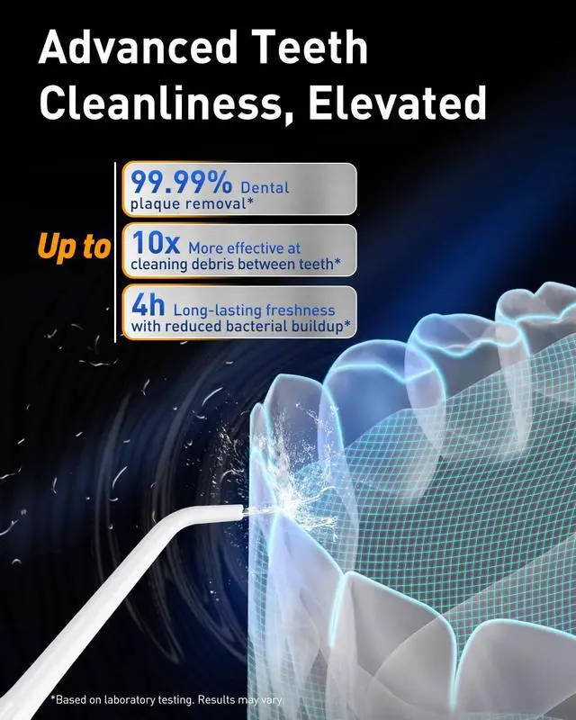 Alt view image 2 of 7 - LP221 Cordless Water Flossers for Teeth w/UVC Light & OLED Display
