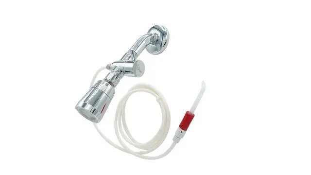 Alt view image 2 of 6 - ShowerBreeze | Oral Irrigator | Water Flosser | Cleaner for Braces, Gums, Implants | Shower-Powered, No Batteries, No Mess | Adjustable Pressure & Temperature with Unlimited Water