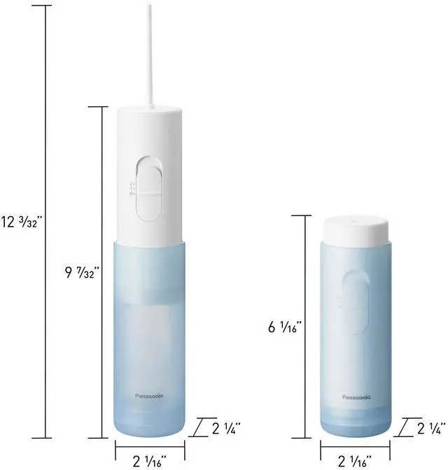 Alt view image 6 of 7 - Water Flosser for Travel, Cordless Portable Oral Irrigator with Two Water Pressure Settings, Collapsible Water Tank - EW-DJ11-A