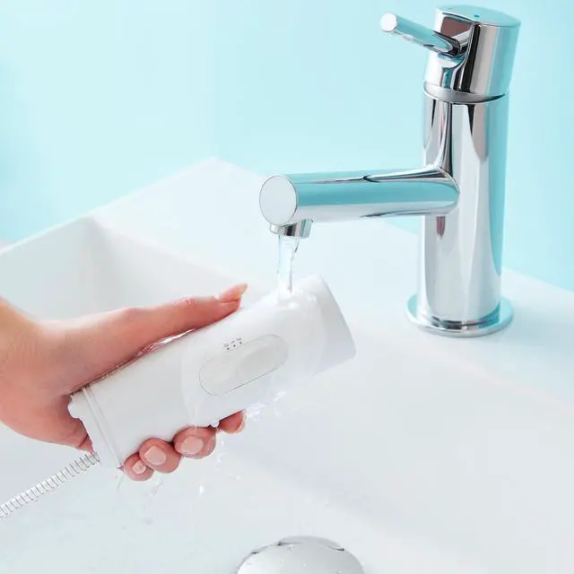 Alt view image 7 of 7 - Water Flosser for Travel, Cordless Portable Oral Irrigator with Two Water Pressure Settings, Collapsible Water Tank - EW-DJ11-A