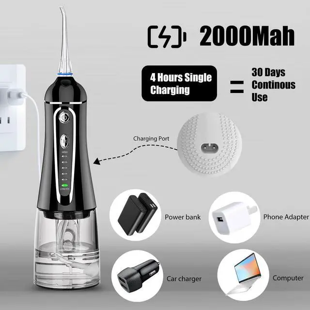 Alt view image 5 of 7 - Cordless Water Flosser for Teeth, Rechargeable Oral Irrigator