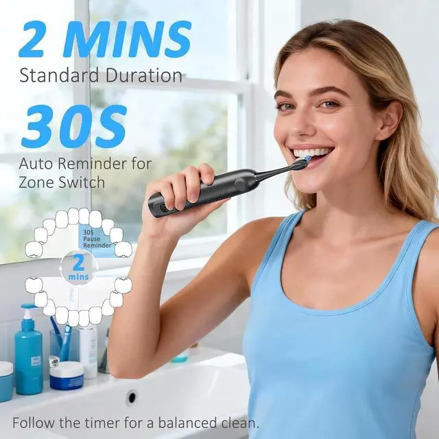 Alt view image 7 of 7 - Innovation 3-in-1 Electric Toothbrush with Water Flosser Combo