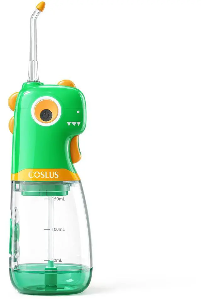 Main image of C61 Kids Water Teeth Flosser with Safety Trigger Control, Green