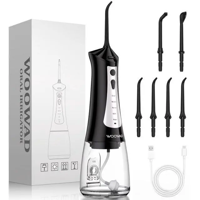 Alt view image 7 of 7 - Water Flosser Cordless Portable, Oral Irrigator 300ml for Teeth