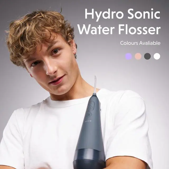 Alt view image 4 of 7 - Hydro Sonic Water Flosser, Cordless, 3 Pressure Settings, Pearl Violet