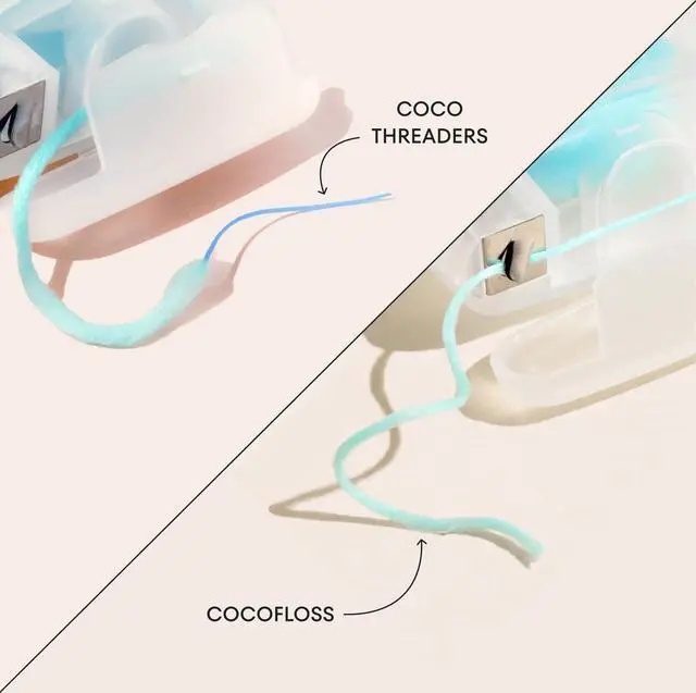 Alt view image 2 of 5 - Floss Threaders by COCOLAB, Mint Scent, 30ct, 1-Pack