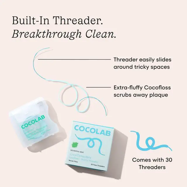 Alt view image 3 of 5 - Floss Threaders by COCOLAB, Mint Scent, 30ct, 1-Pack
