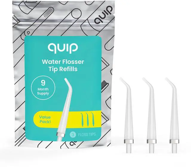 Main image of Water Flosser Tip Refills - Cordless Water Flosser Refill Tips - Teeth Cleaner Pick with 360 Degree Rotating Replaceable Tip, Rechargeable Water Dental Pick Refills - 3 ct