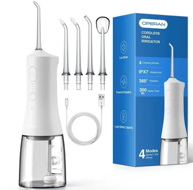 Main image of Portable Water Flossers for Teeth, Cordless Water Flosser for Braces