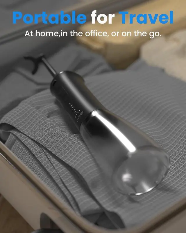 Alt view image 7 of 7 - Cordless Water Flosser, U-Shaped Nozzle, 350ML Tank, 4 Modes