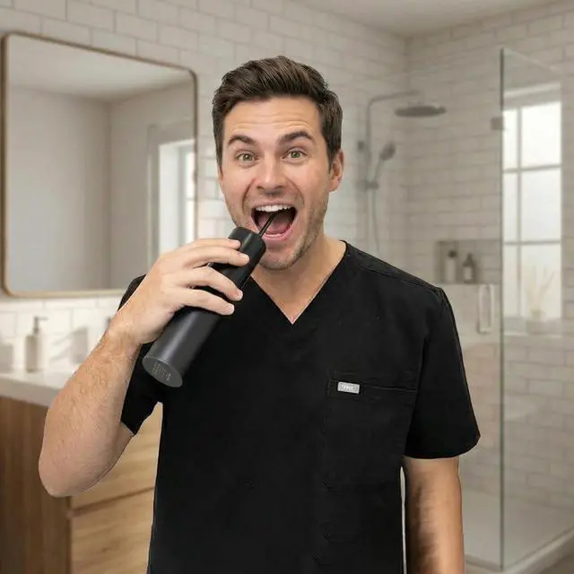Alt view image 3 of 7 - Water Flosser Safe Tonsil Stone Remover Prevent Bad Breath, Black