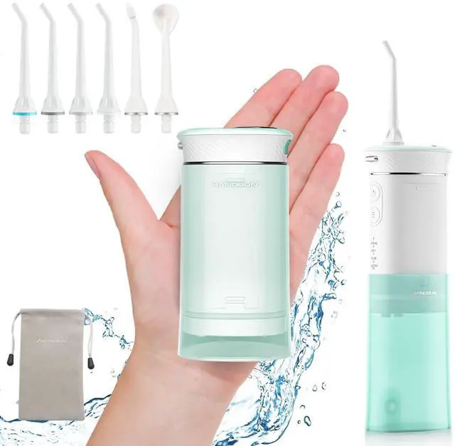 Main image of Water Flosser Cordless Oral Irrigator Portable Teeth Cleaner HOC600 IPX7 Waterproof Electric Dental Flossers with DIY Modes 6 Jet Tips for Braces Care Travel and Home Use