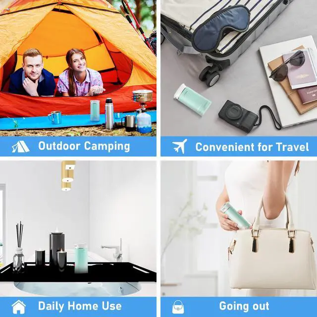 Alt view image 7 of 7 - Water Flosser Cordless Oral Irrigator Portable Teeth Cleaner HOC600 IPX7 Waterproof Electric Dental Flossers with DIY Modes 6 Jet Tips for Braces Care Travel and Home Use