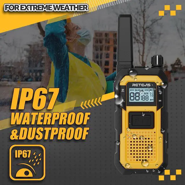 Alt view image 2 of 7 - RB48 FRS Walkie Talkies Long Range,Mil-Standards 810H Two Way Radio