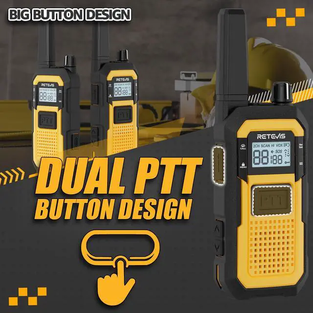 Alt view image 6 of 7 - RB48 FRS Walkie Talkies Long Range,Mil-Standards 810H Two Way Radio