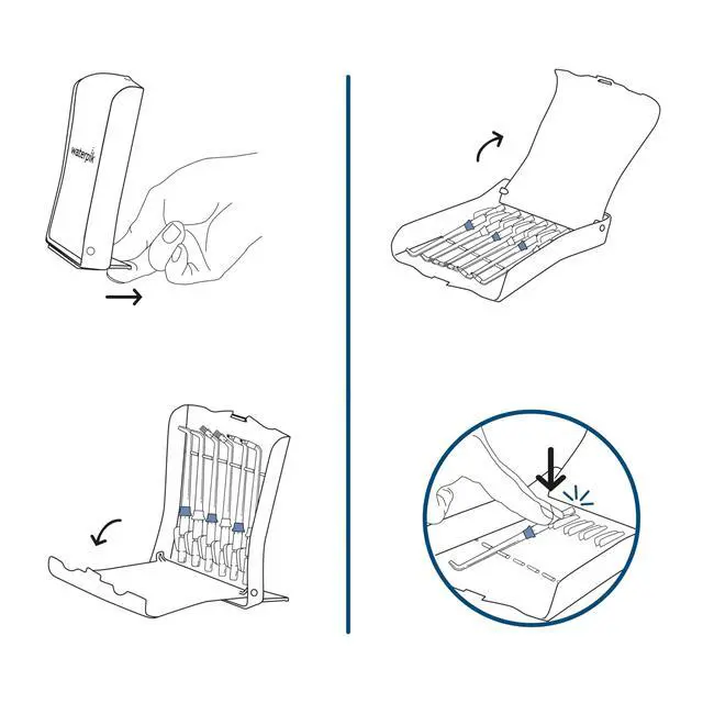 Alt view image 4 of 4 - 6 Replacement Tips with Case for Hygienic Storage & Travel TS-100E