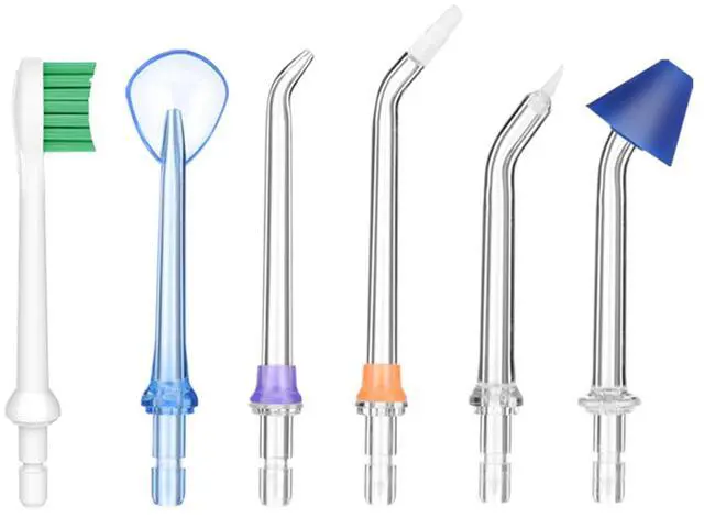 Main image of Replacement Tips for Puur Smile Water Flosser 6x Water Dental Flosser Tip | Oral Irrigator Jet Tip | Advanced Dental Care for a Healthier Mouth, Gum, and Teeth | Water Flosser Head