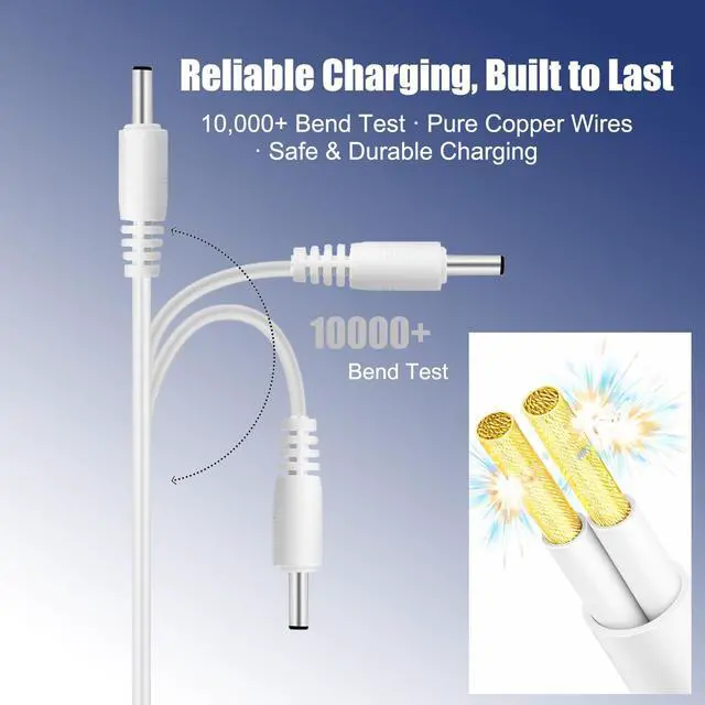 Alt view image 4 of 6 - 5FT USB Charger Cable Compatible with Bitvae Toothbrush D2 S2 R2 R1 C2