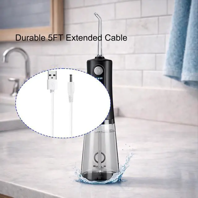 Alt view image 5 of 6 - 5FT USB Charger Cable Compatible with Bitvae Toothbrush D2 S2 R2 R1 C2