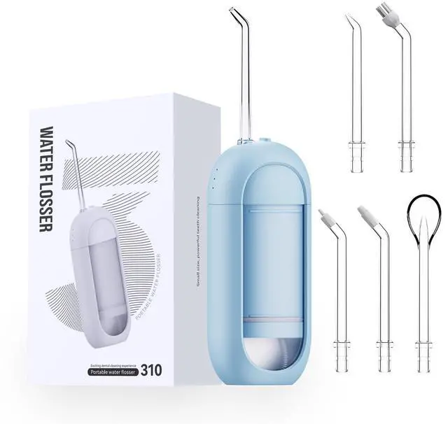 Main image of Water Dental Flosser - , Portable Cordless Oral Irrigator 3 Modes & 150ML Pull-Out Type Detachable Tank, 6 Jet Tips, IPX7 Waterproof