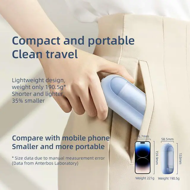 Alt view image 2 of 7 - Water Dental Flosser - , Portable Cordless Oral Irrigator 3 Modes & 150ML Pull-Out Type Detachable Tank, 6 Jet Tips, IPX7 Waterproof