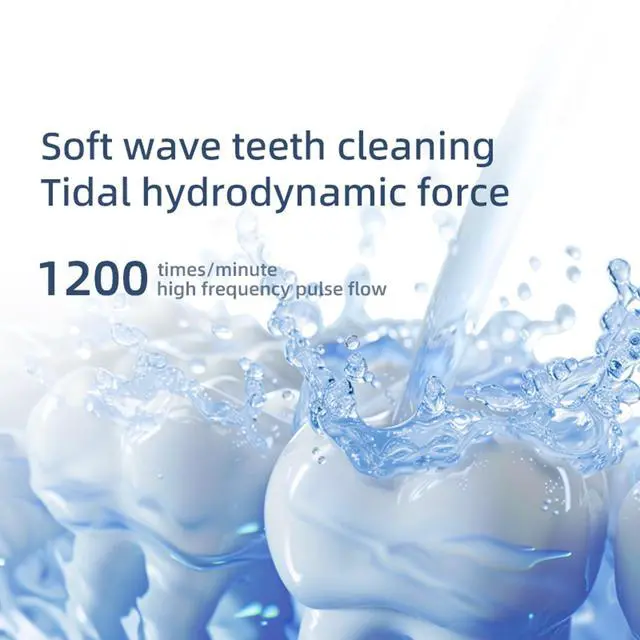 Alt view image 6 of 7 - Water Dental Flosser - , Portable Cordless Oral Irrigator 3 Modes & 150ML Pull-Out Type Detachable Tank, 6 Jet Tips, IPX7 Waterproof