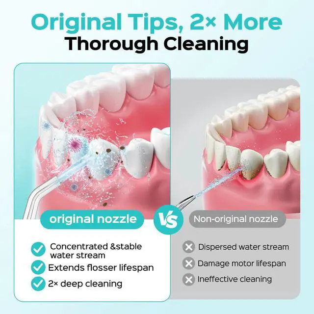 Alt view image 3 of 7 - Original Water Flosser Replacement Tips, 5 Classic Tips Accessory