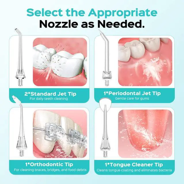 Alt view image 7 of 7 - Original Water Flosser Replacement Tips, 5 Classic Tips Accessory