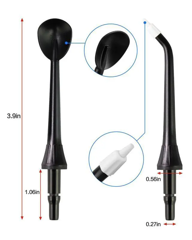 Alt view image 4 of 6 - 10 Pcs Replacement Jet Tips Water Dental Flosser