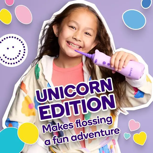 Alt view image 6 of 7 - Kids Water Flosser (Unicorn) | Cordless & Rechargeable Water Flosser