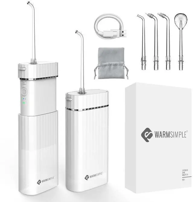 Main image of Water Flossers for Teeth, Travel Portable Cordless Oral Irrigator Water flosser, Mini 4 Tips 3 Modes Teeth Cleaner, IPX7 Waterproof Water Floss for Brace Tooth, White