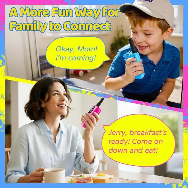 Alt view image 5 of 7 - Walkie Talkies for Kids Rechargeable, 2000 mAH Last 3-4 Days 2 Way Radios Toys for 3-12 Year Old Boys Girls to Outside, Camping, Hiking Birthday Holiday Easter Basket Stuffers Presents