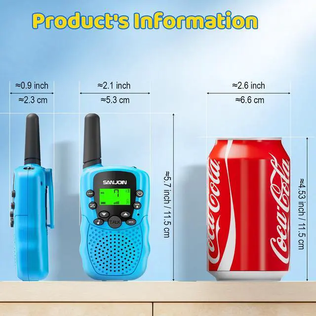 Alt view image 7 of 7 - Walkie Talkies for Kids Rechargeable, 2000 mAH Last 3-4 Days 2 Way Radios Toys for 3-12 Year Old Boys Girls to Outside, Camping, Hiking Birthday Holiday Easter Basket Stuffers Presents