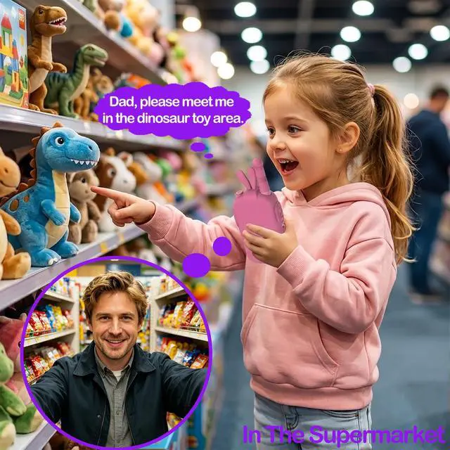Alt view image 2 of 7 - Video Walkie Talkies for Kids, Silicone Anti-Fall 2 Pack Rechargeable Kids Walkie Talkies with Camera, Indoor Outdoor Toys, Christmas Birthday Gifts for Boys Girls Ages 3+, Pink & Purple Set
