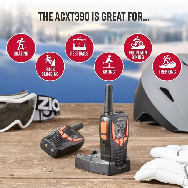 Alt view image 5 of 6 - ACXT390 Walkie Talkies, Rechargeable, Lightweight, 22 Channels